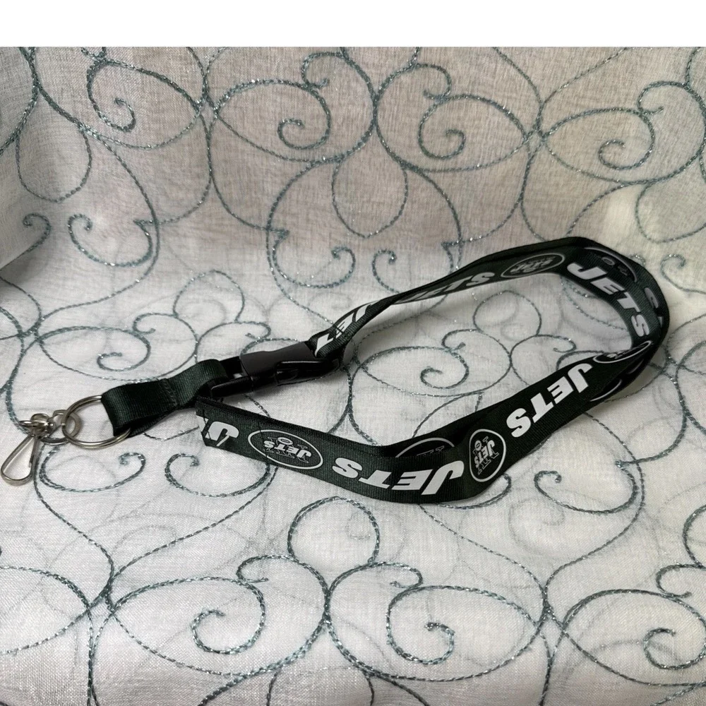 New York Jets NFL Team‎ Logo Lanyard Keychain ID Badge Holder 26